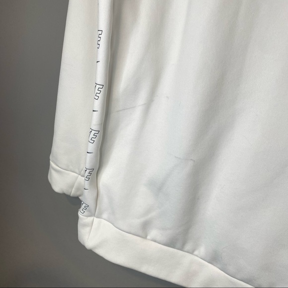 Nike Unisex White Swoosh Hoodie Size Small - Picture 5 of 10